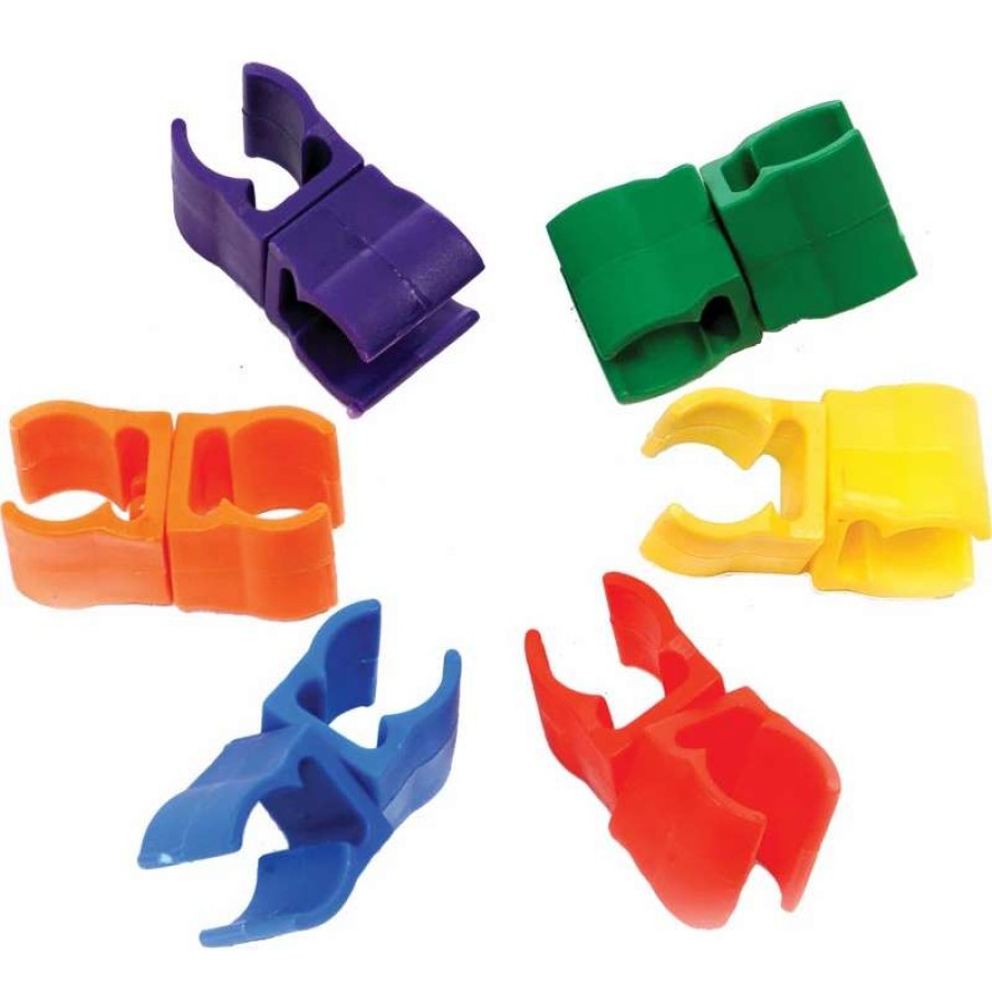 Play Equipment * | Playm8 Post Clip 6 Pack Assorted