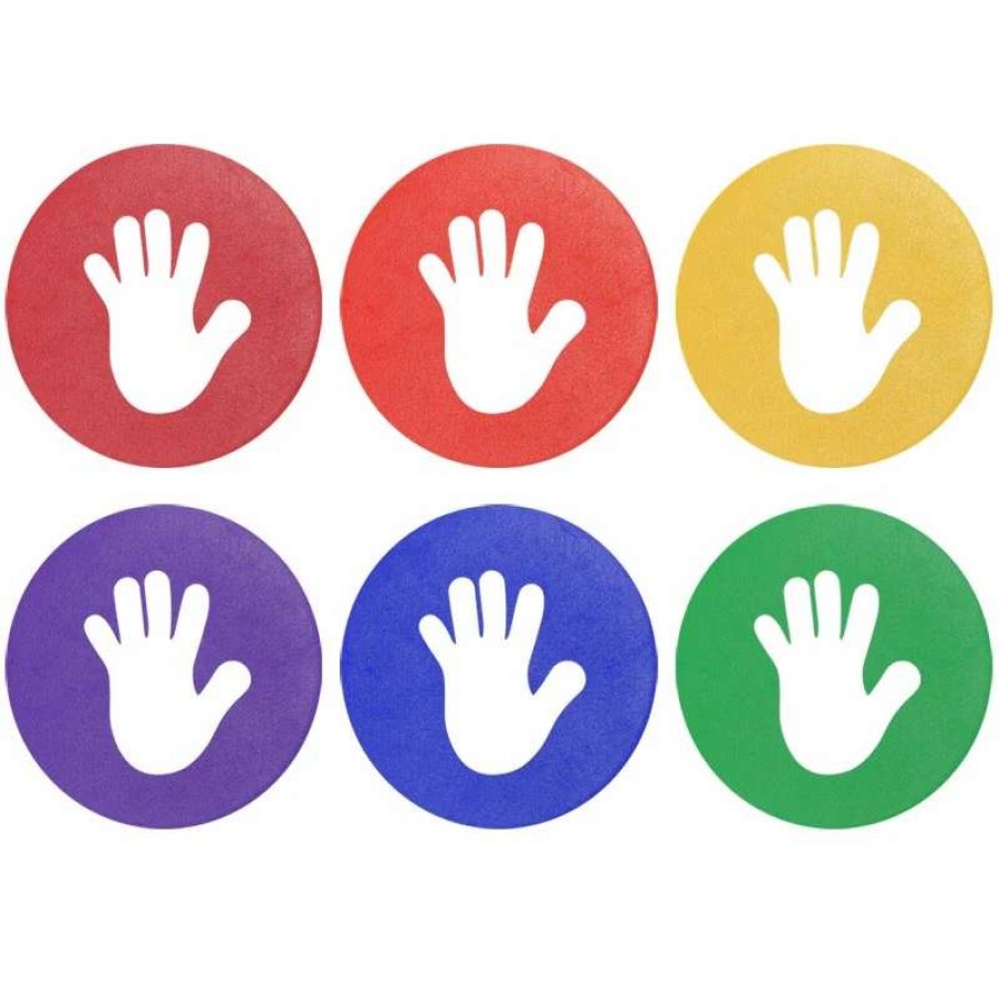 Play Equipment * | Playm8 Marking Hand Spots 6 Pack Assorted