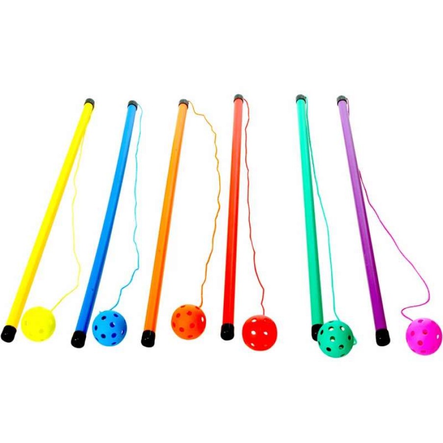 Play Equipment * | Playm8 Twirl Stick And Ball 6 Pack Assorted