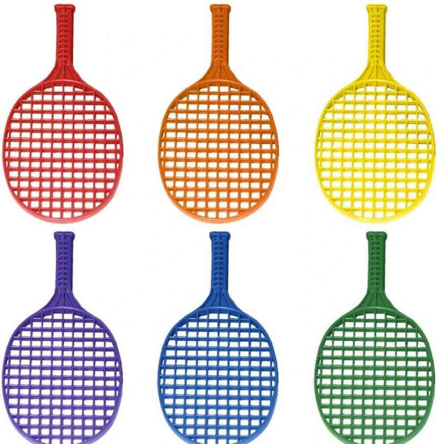 Play Equipment * | Playm8 Mini Tennis Racket 6 Pack Assorted