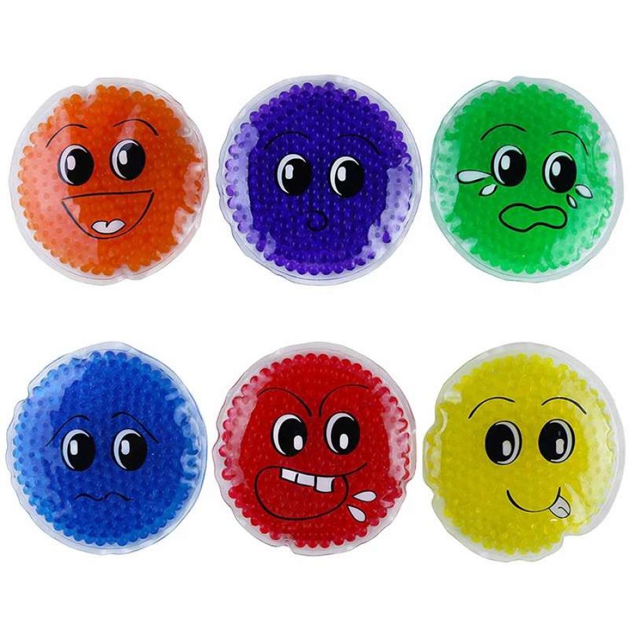 Play Equipment * | First Play Sensory Gel Emotion Beanbags 6 Pack