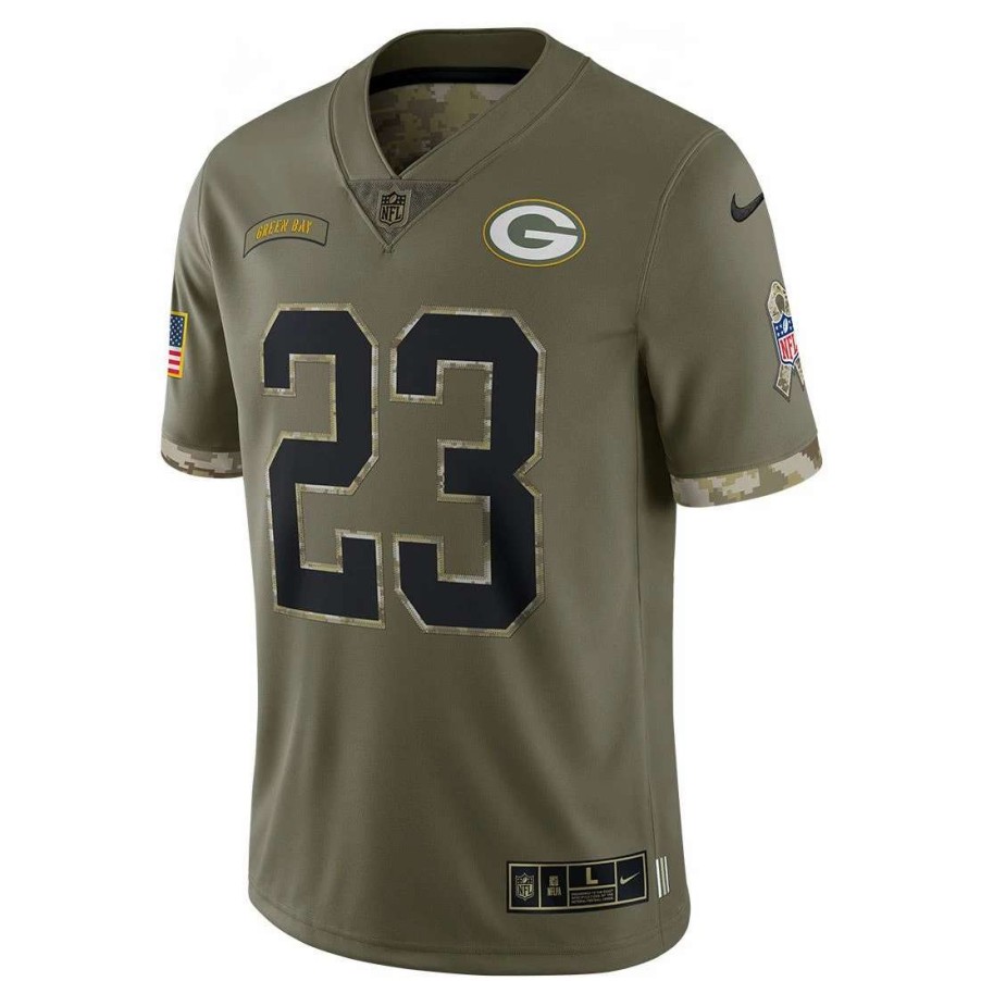 Jerseys * | Packers Nike 2022 Salute To Service #23 Jersey Olive