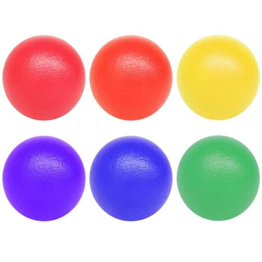 Play Equipment * | Playm8 Coated Foam Ball 6 Pack Assorted