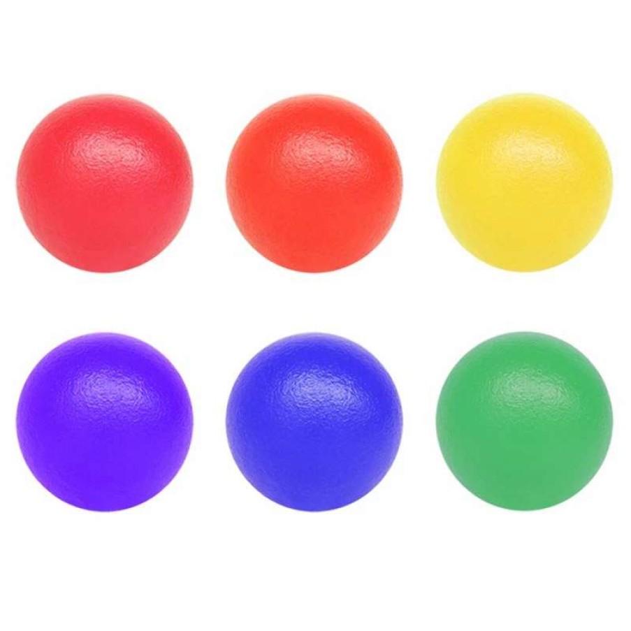 Play Equipment * | Playm8 Coated Foam Ball 6 Pack Assorted