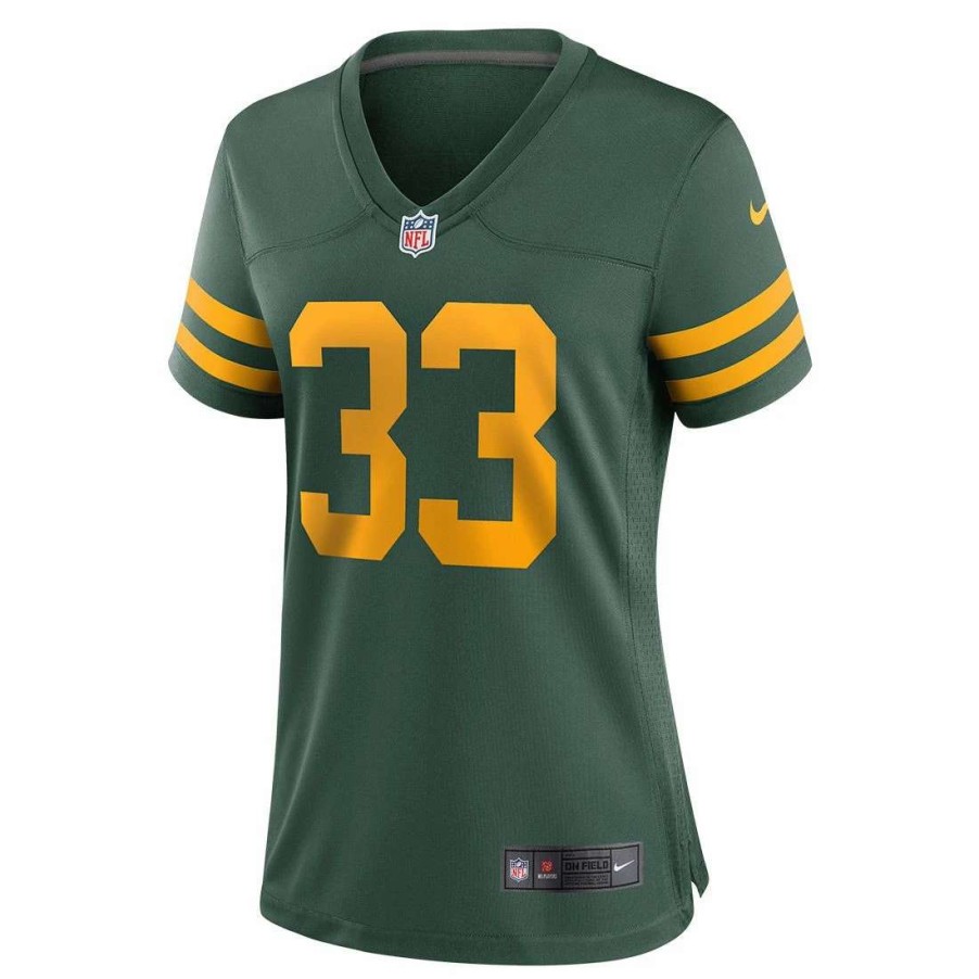 Jerseys * | 50S Classic Womens #33 Jones Nike Game Jersey Green & Gold