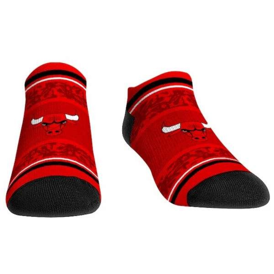 Chicago Bulls Accessories * | Rock Em Socks Chicago Bulls Unisex Super Fan 5-Pack Low-Cut Socks