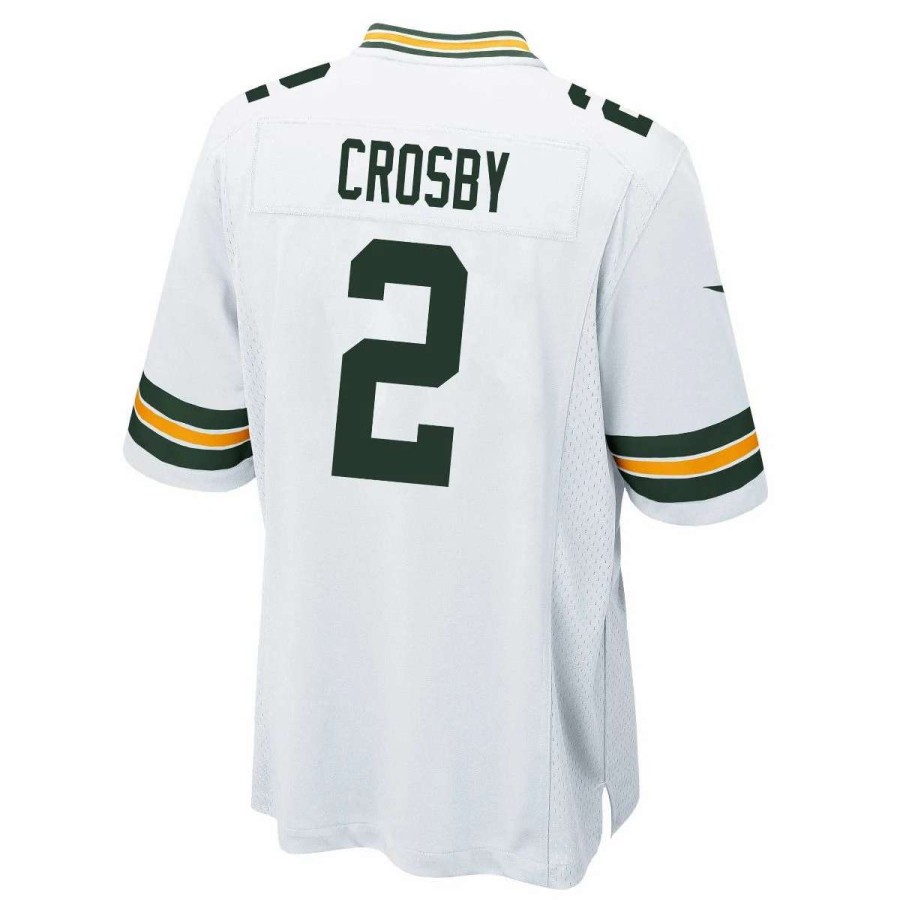 Jerseys * | #2 Mason Crosby Away Nike Game Jersey White