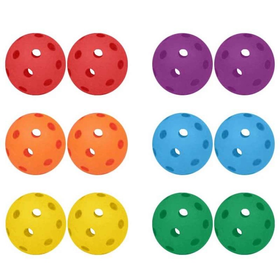 Play Equipment * | Playm8 Zoft Air Flow Balls 12 Pack Assorted