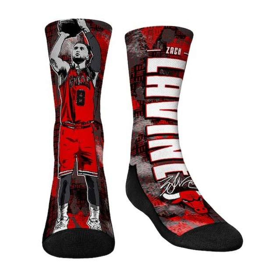 Chicago Bulls Accessories * | Youth Rock Em Socks Zach Lavine Chicago Bulls Big Player Crew Socks