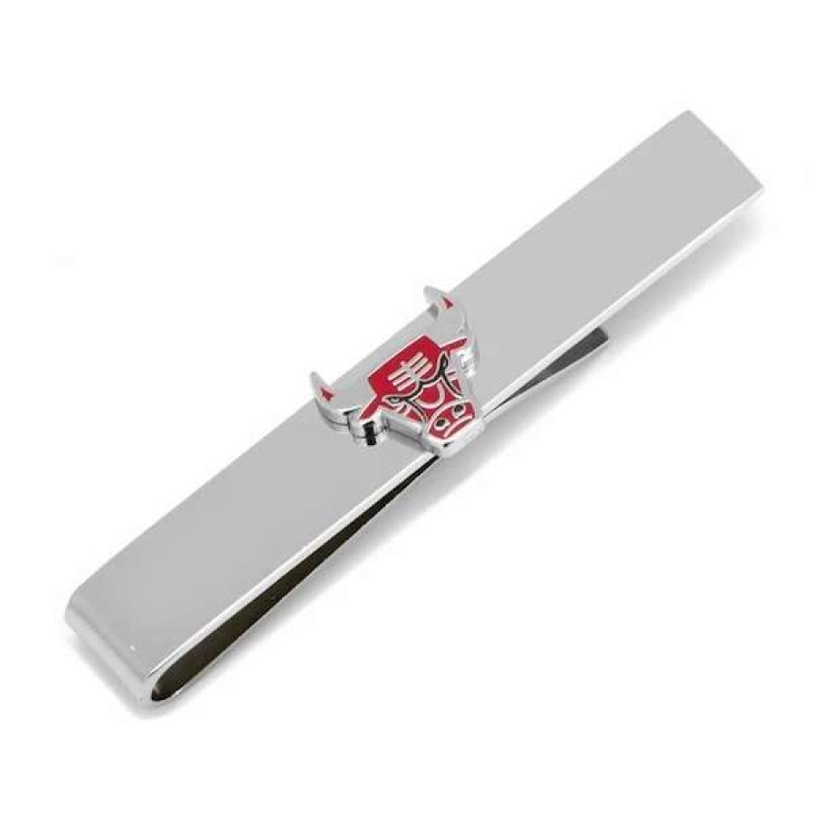 Chicago Bulls Accessories * | Cufflinks Men'S Red Chicago Bulls Tie Bar