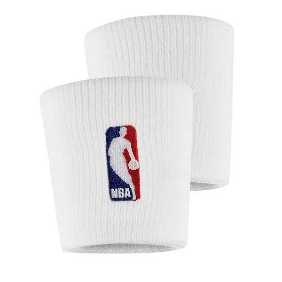 Chicago Bulls Accessories * | Nike White Nba Wristbands