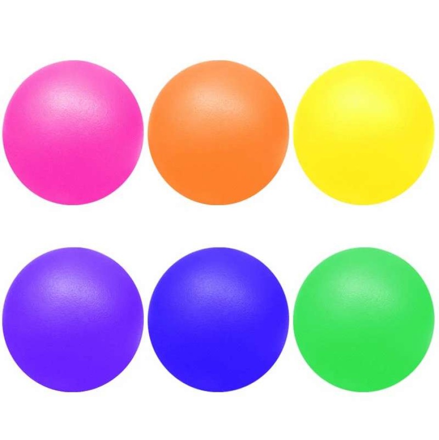 Play Equipment * | Playm8 Neon Coated Ball 6 Pack 16Cm Assorted