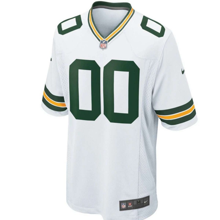 Jerseys * | Packers Nike Custom Away Game Jersey White