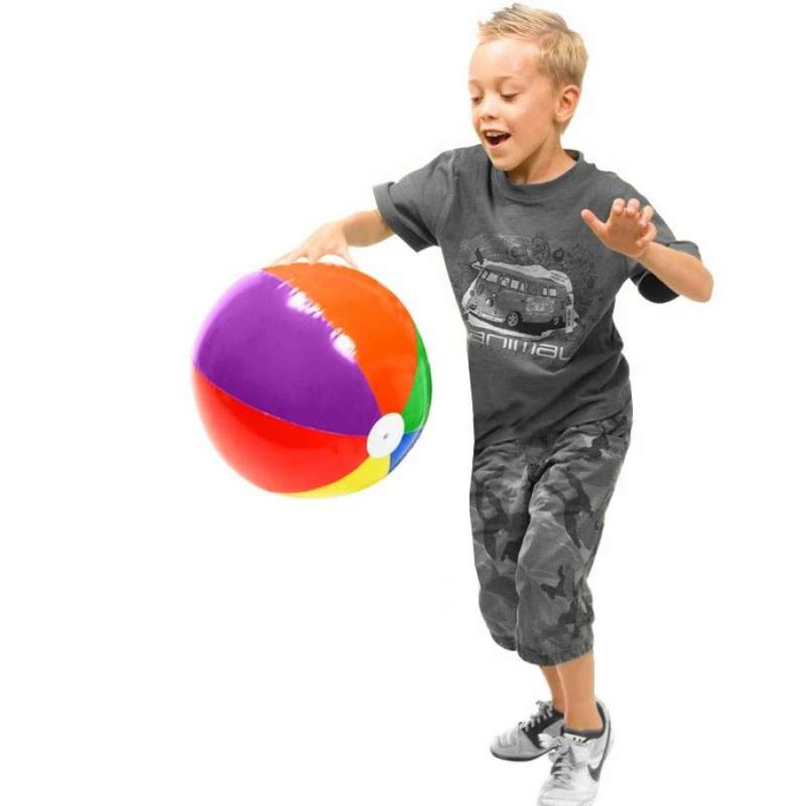 Play Equipment * | Playm8 Mini Beachball 6 Pack 20Cm