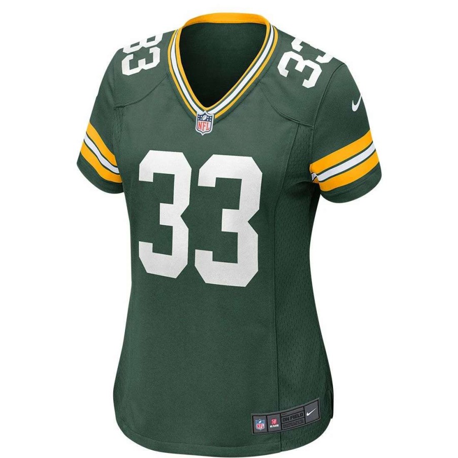 Jerseys * | #33 Aaron Jones Home Womens Nike Game Jersey Fir Green