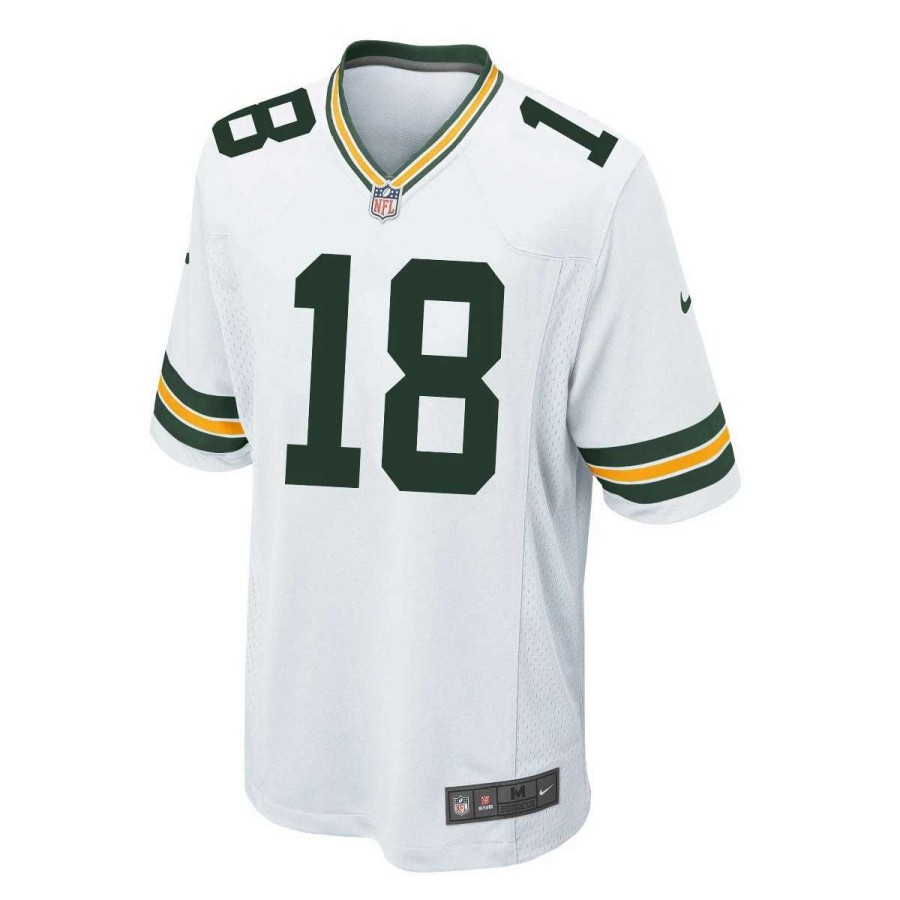 Jerseys * | #18 Randall Cobb Away Nike Game Jersey White