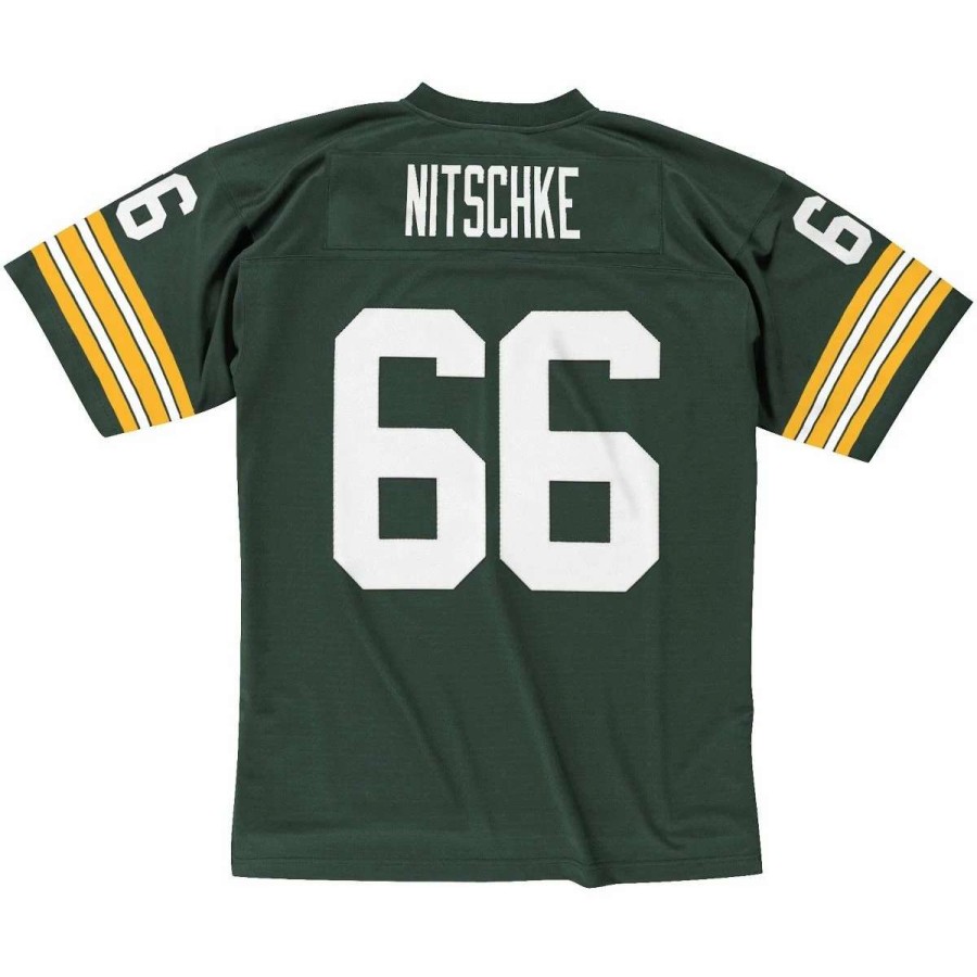 Jerseys * | #66 Nitschke Mitchell & Ness 1966 Replica Jersey Green