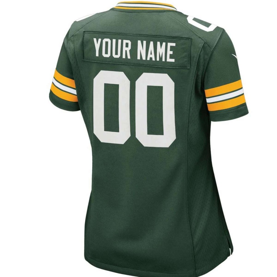 Jerseys * | Packers Womens Nike Custom Home Game Jersey Fir Green