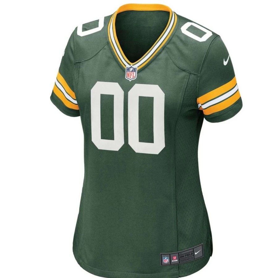 Jerseys * | Packers Womens Nike Custom Home Game Jersey Fir Green