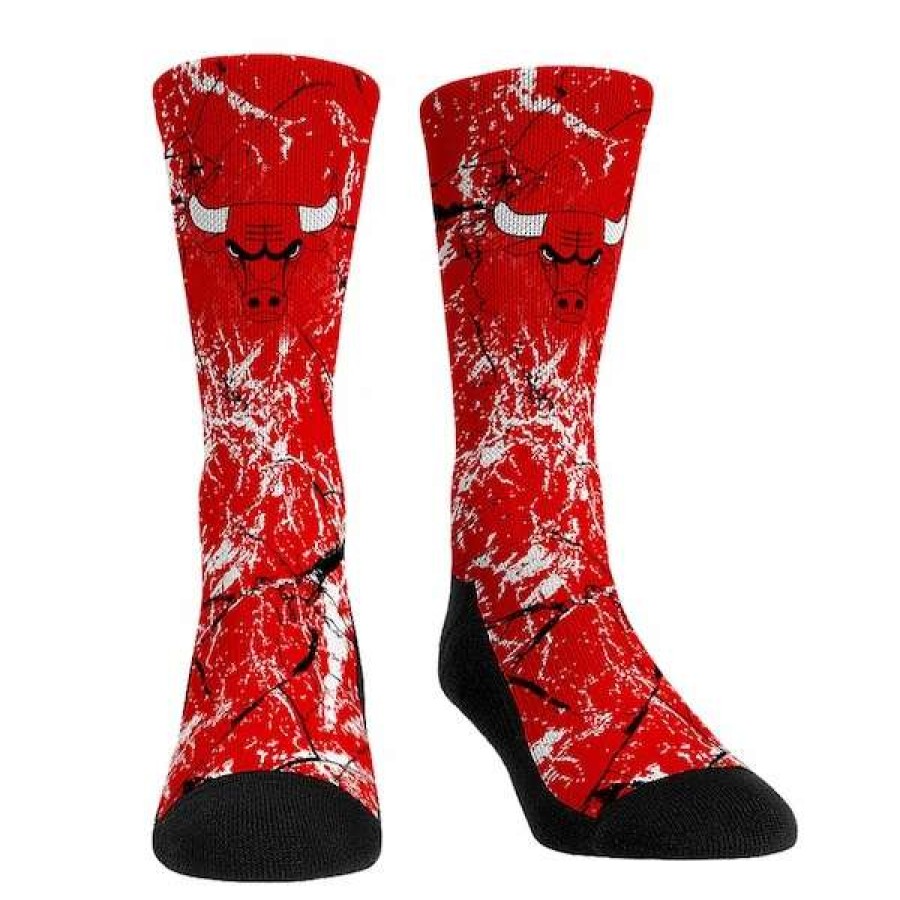 Chicago Bulls Accessories * | Unisex Rock Em Socks Chicago Bulls Three-Pack Crew Socks Set