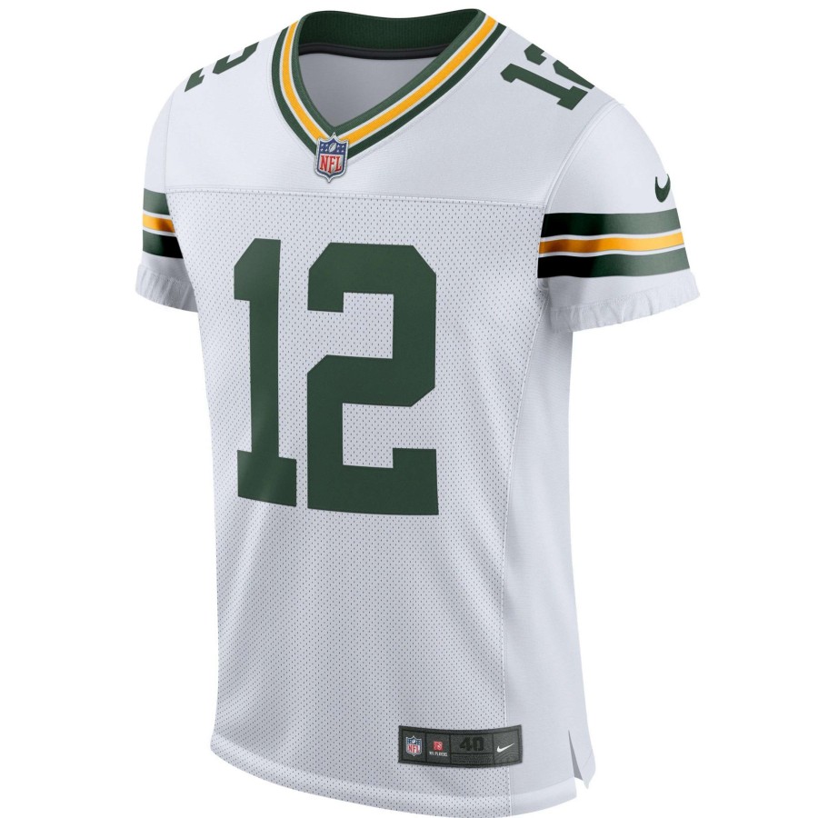 Jerseys * | #12 Aaron Rodgers Nike Away Elite Player Jersey White