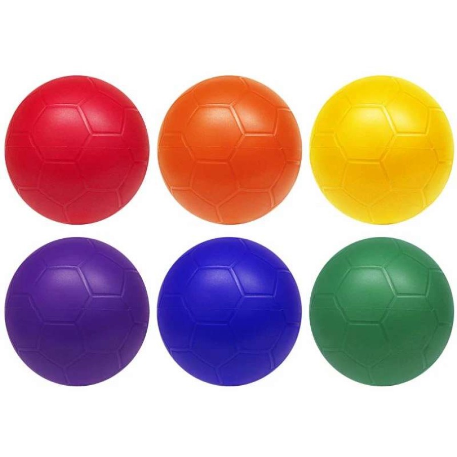 Play Equipment * | Playm8 Non Sting Football 6 Pack 21Cm Assorted