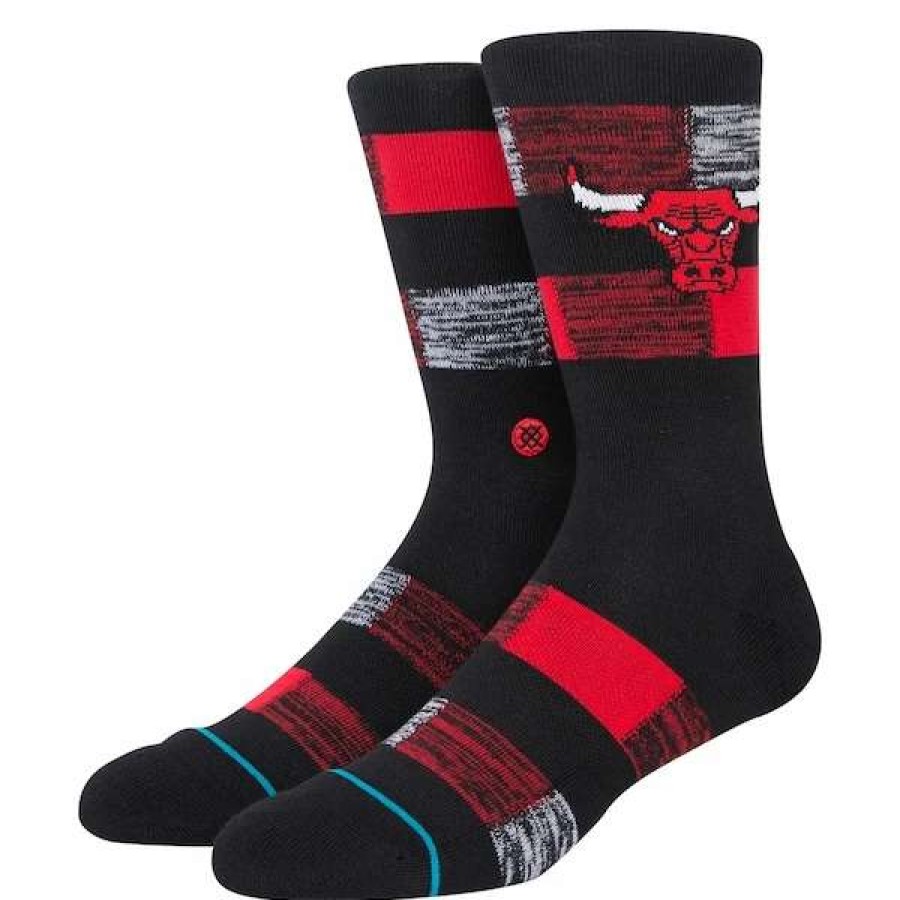 Chicago Bulls Accessories * | Men'S Stance Chicago Bulls Cryptic Crew Socks