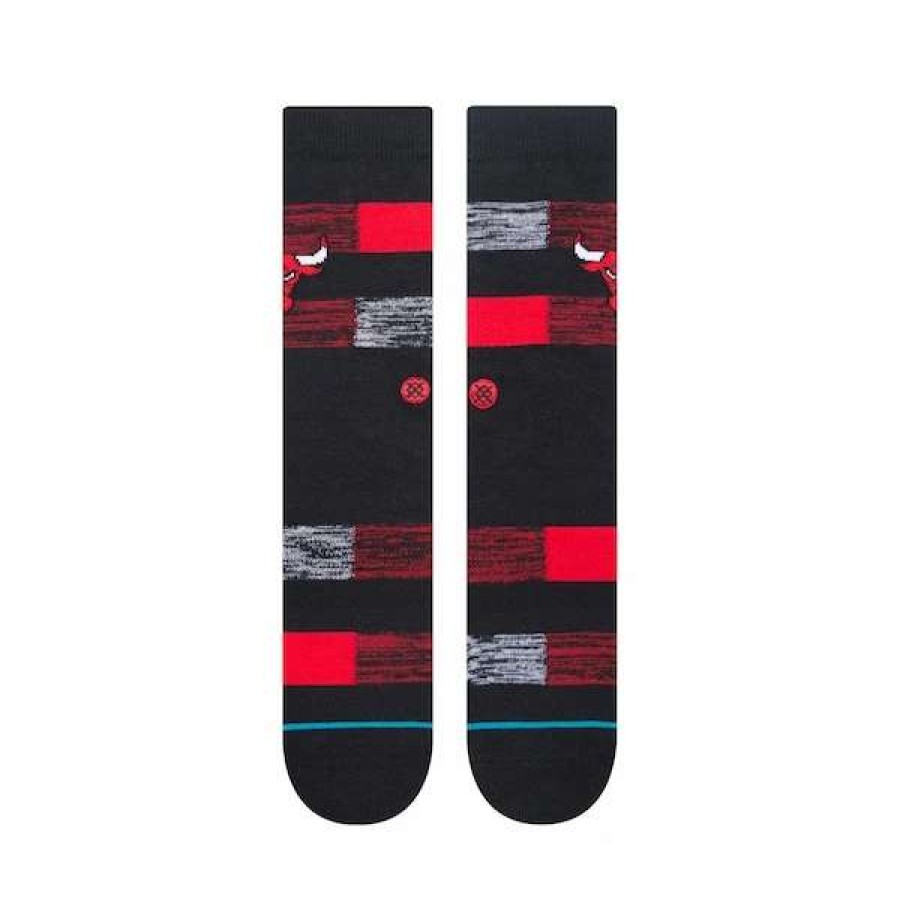 Chicago Bulls Accessories * | Men'S Stance Chicago Bulls Cryptic Crew Socks