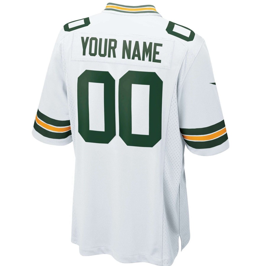 Jerseys * | Packers Youth Nike Custom Away Game Jersey White