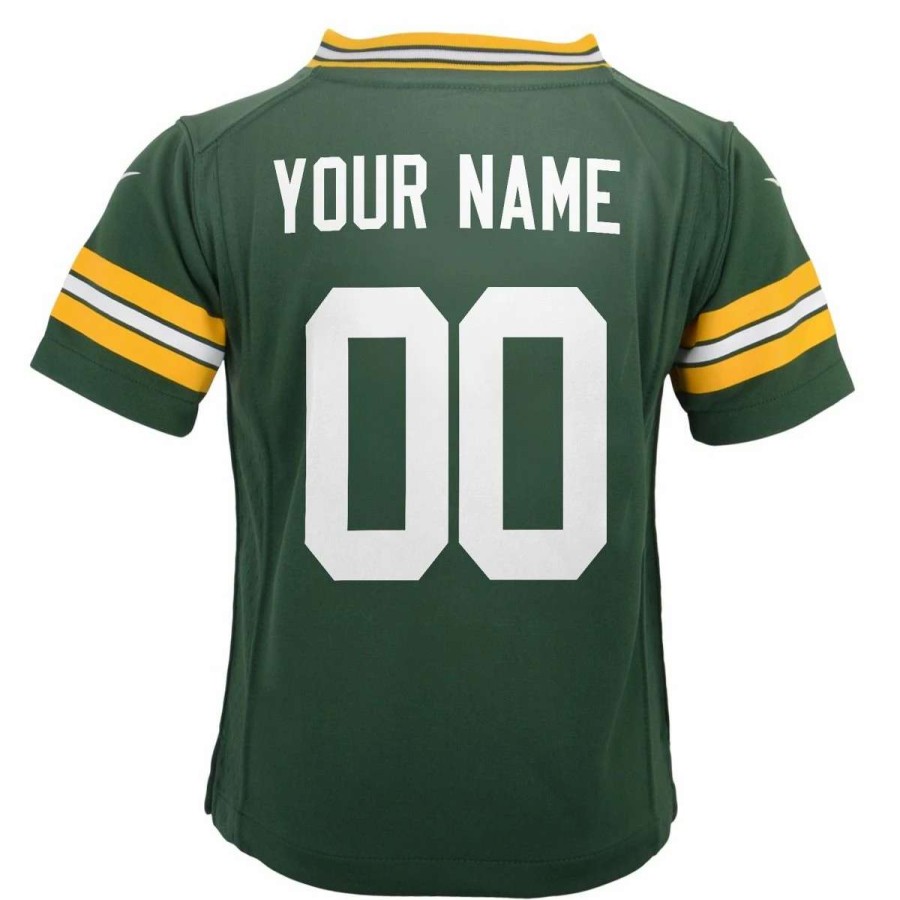 Jerseys * | Packers Toddler Nike Custom Home Game Jersey Green