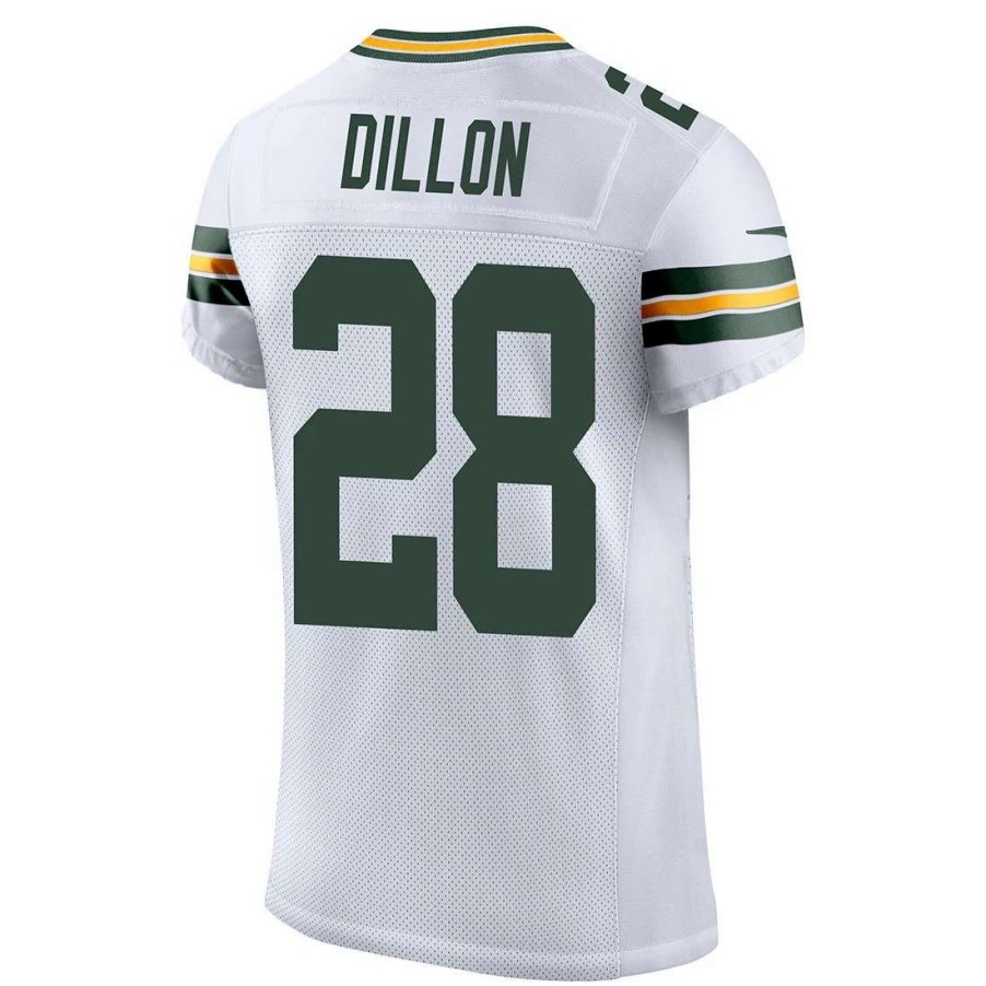 Jerseys * | #28 A.J. Dillon Nike Away Elite Jersey White