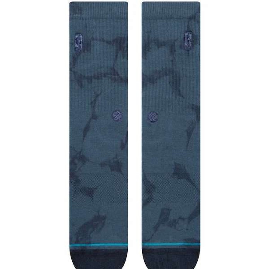 Chicago Bulls Accessories * | Stance Navy Nba Logoman Infiknit Tie-Dye Crew Socks