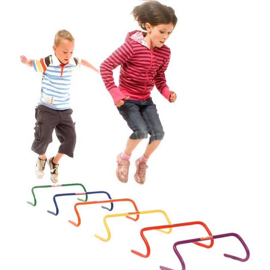 Play Equipment * | First Play 10Cm Rainbow Hurdles Pack Of 6