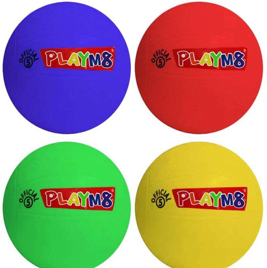 Play Equipment * | Playm8 Official 5 Plastic Football Pack 20Cm