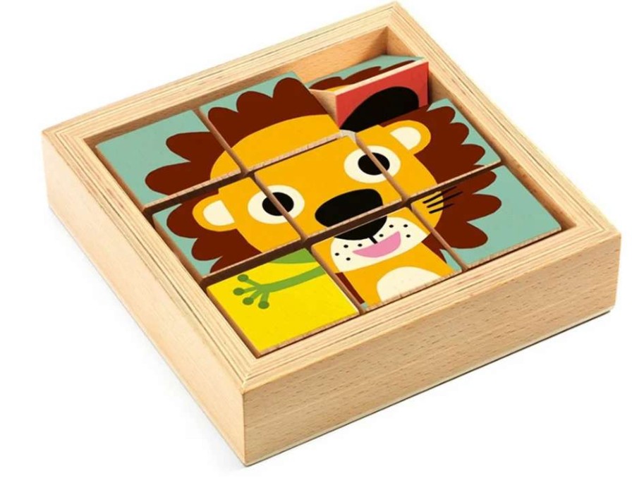 Baby & Toddler * | Djeco Tournanimo 3D Wooden Puzzle