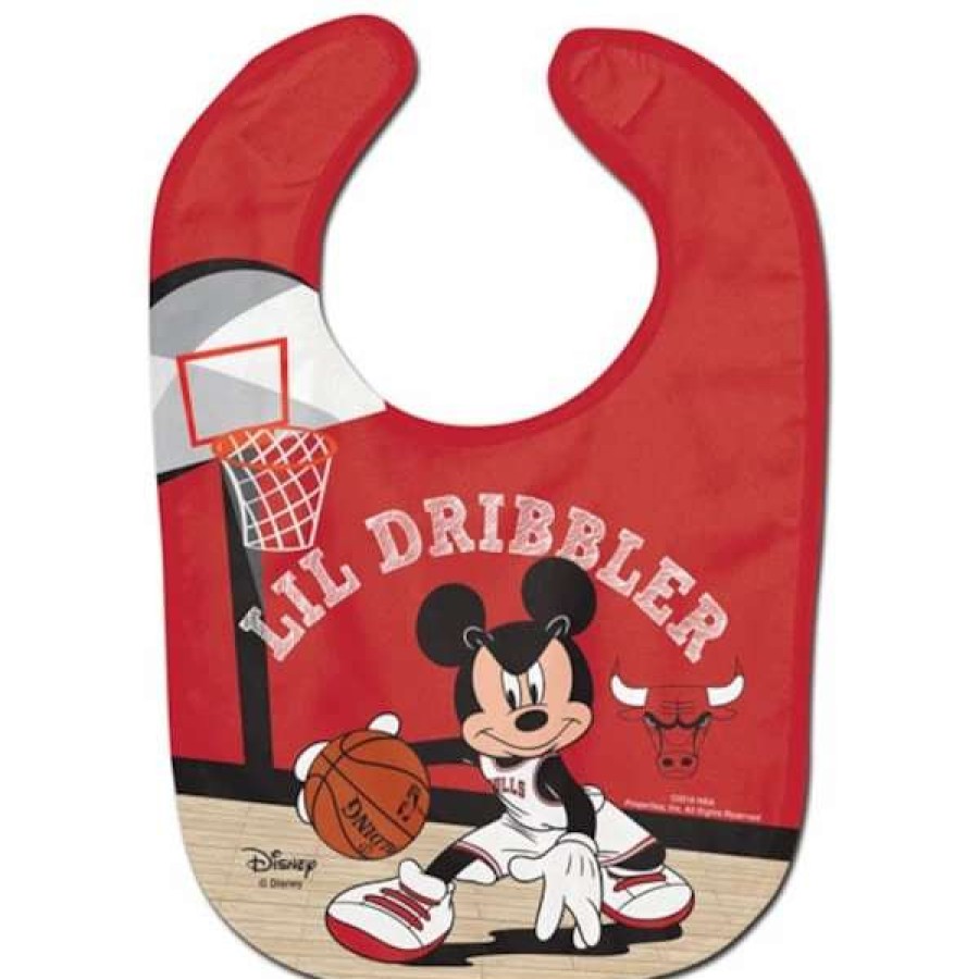 Chicago Bulls Accessories * | Wincraft Chicago Bulls Disney Mickey All Pro Baby Bib