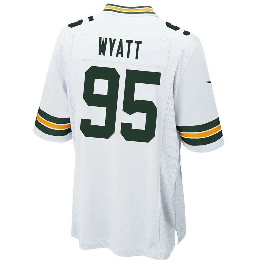 Jerseys * | #95 Devonte Wyatt Away Nike Game Jersey White