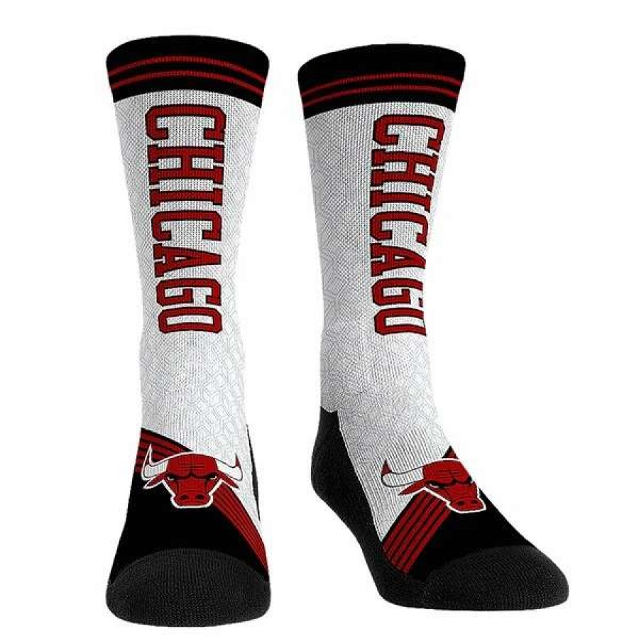 Chicago Bulls Accessories * | Rock Em Socks Chicago Bulls 2022/23 City Edition Three-Pack Crew Socks Set