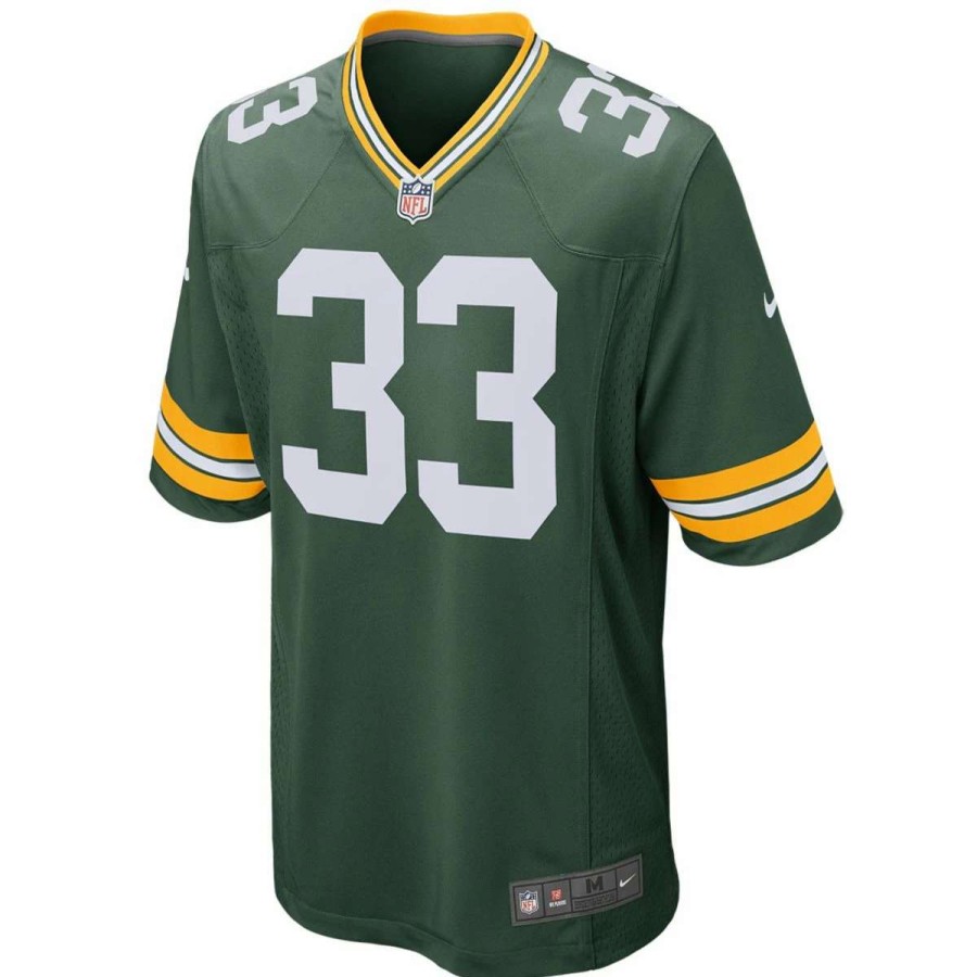 Jerseys * | #33 Aaron Jones Nike Home Game Jersey Fir Green