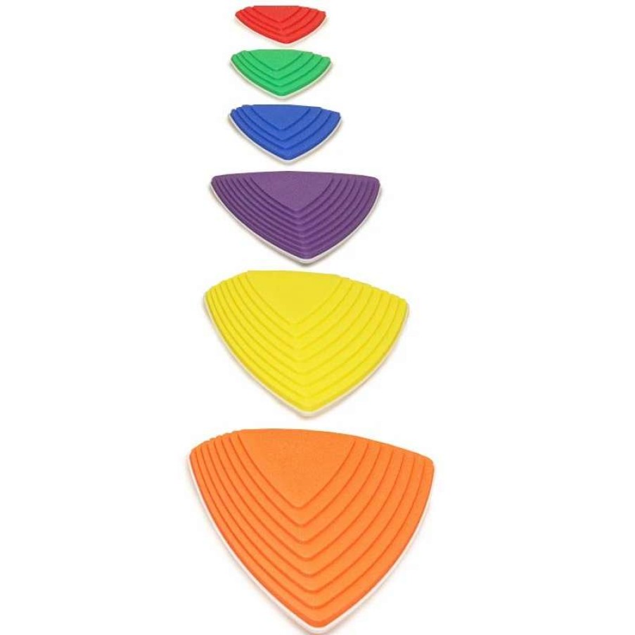 Play Equipment * | First Play River Stepping Stones 6 Pack Assorted