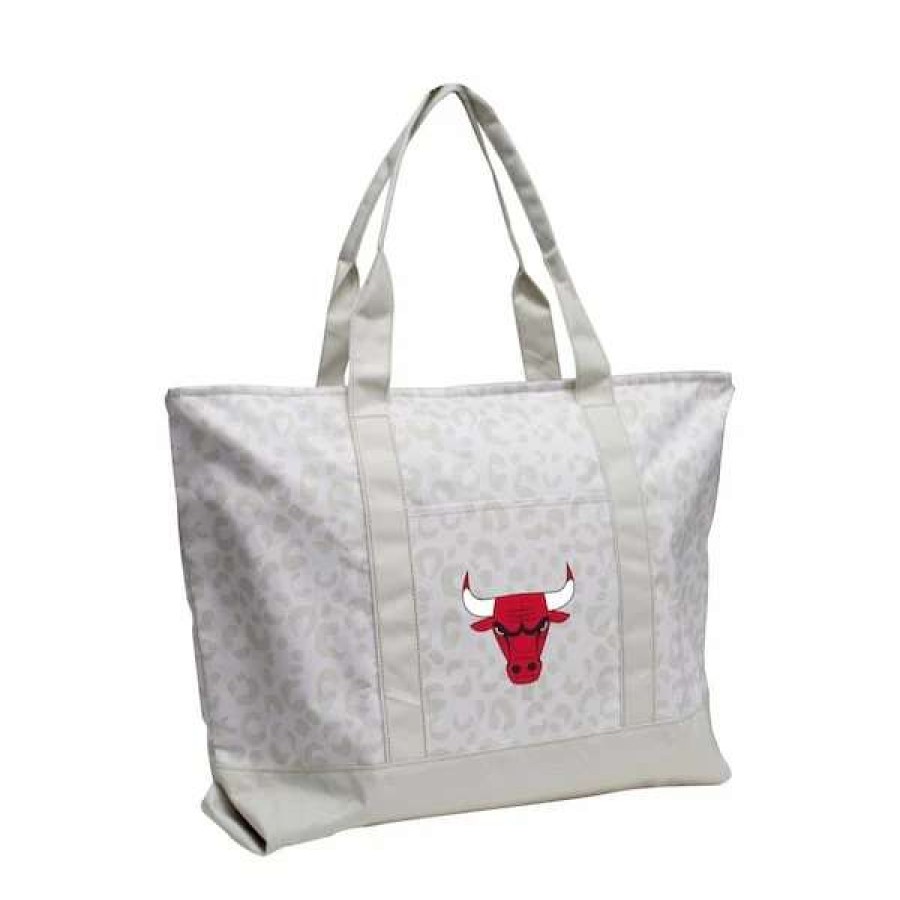 Chicago Bulls Accessories * | Logo Brands Chicago Bulls Leopard Pattern Tote