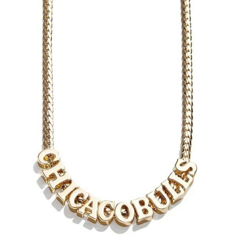 Chicago Bulls Accessories * | Baublebar Chicago Bulls Team Chain Necklace