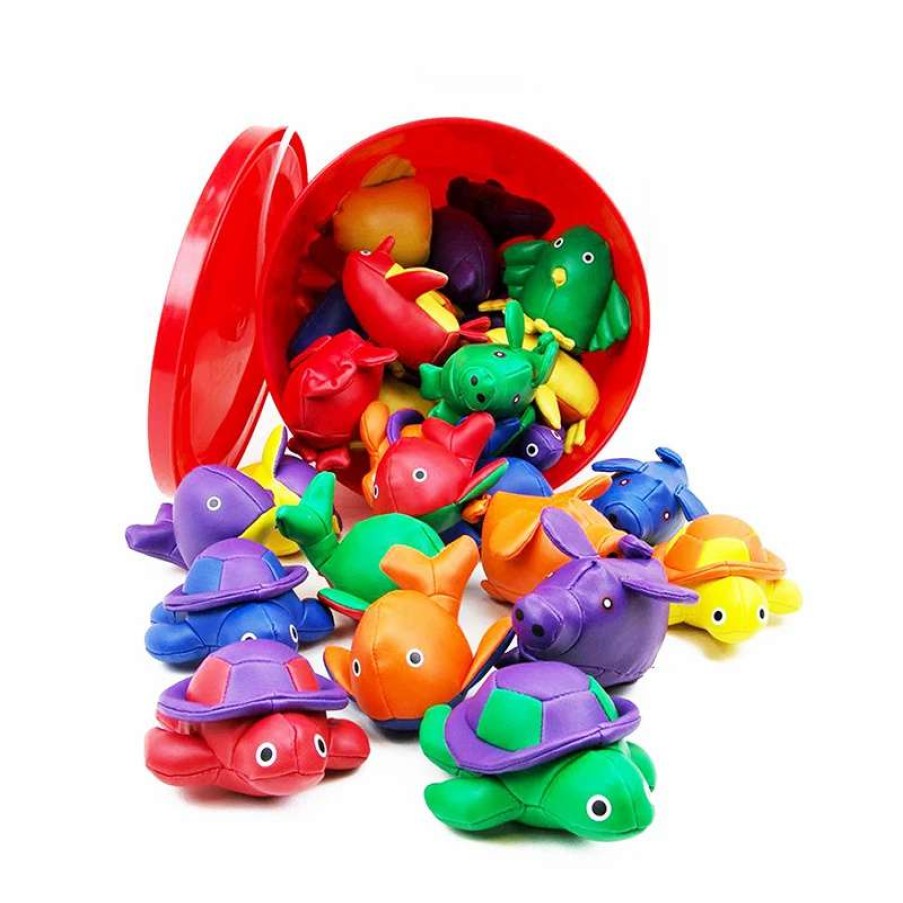 Play Equipment * | First Play Animal Bean Bag Tub Of 42