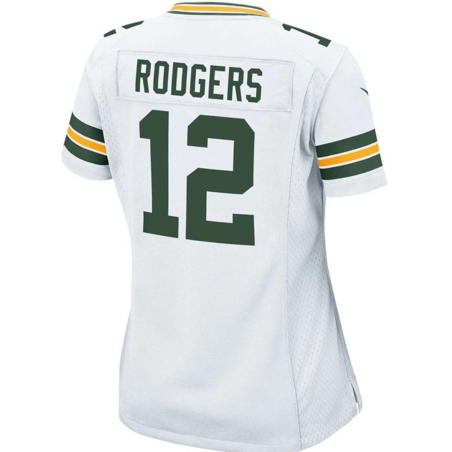 Jerseys * | #12 Aaron Rodgers Away Womens Nike Game Jersey White