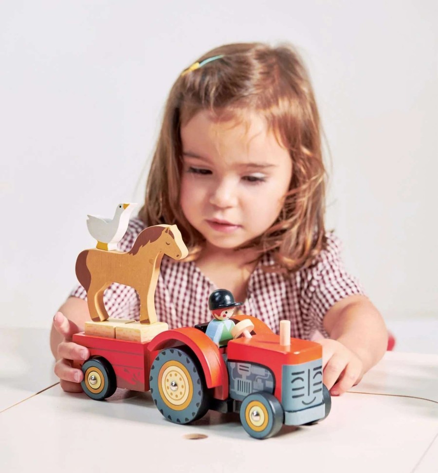 Baby & Toddler * | Tender Leaf Farmyard Tractor Playset