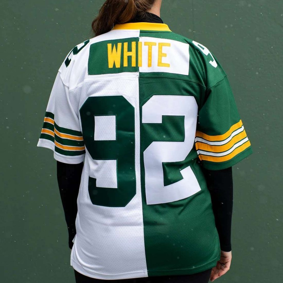 Jerseys * | #92 White Mitchell & Ness Split Legacy Jersey Green & White