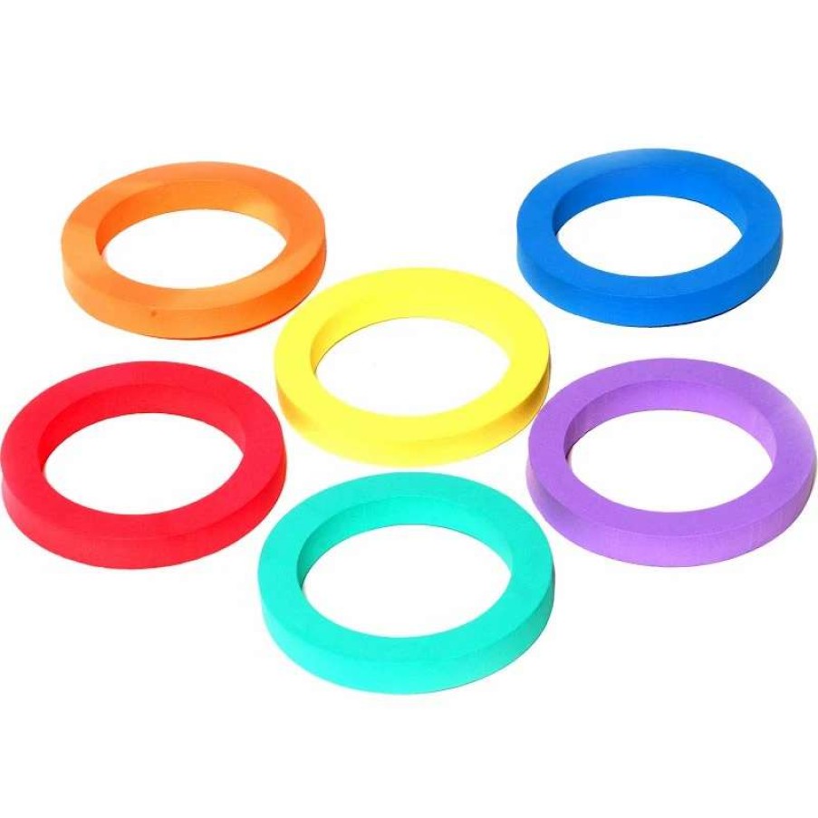 Play Equipment * | Playm8 Foam Ring 6 Pack 15Cm Assorted