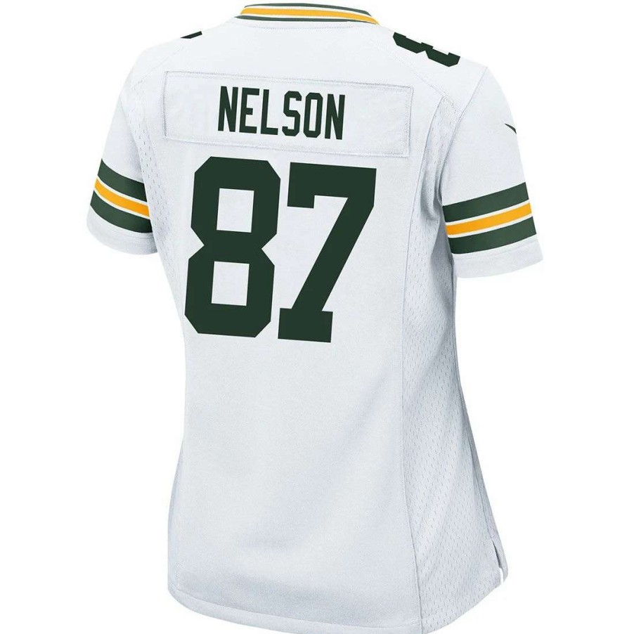 Jerseys * | #87 Jordy Nelson Away Womens Nike Game Jersey White