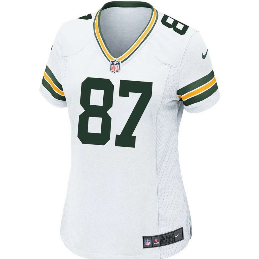 Jerseys * | #87 Jordy Nelson Away Womens Nike Game Jersey White