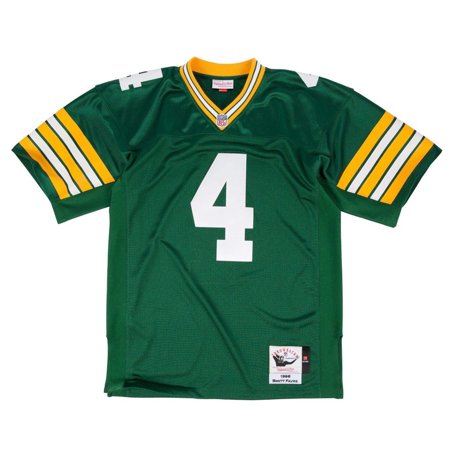 Jerseys * | #4 Favre Mitchell & Ness1996 Home Authentic Jersey Green